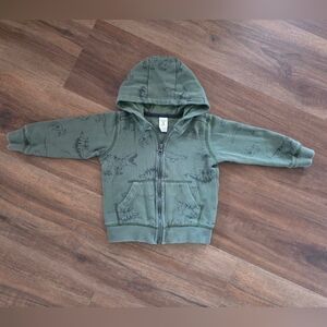 🦖Green Dinosaur Hoodie Zip-up Jacket Coat SIZE: 2T🦖